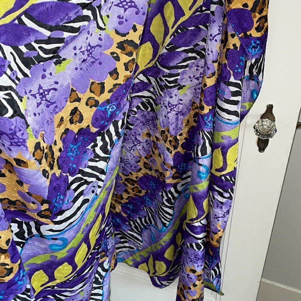 Bellamayo multi pattern‎ & multi patterned polyester caftan/muumuu - Picture 3 of 8